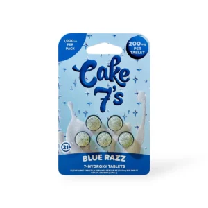 Cake 7's 7-Hydroxy Chewable Tablets Blue Razz 200mg