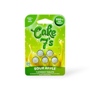 Cake 7's 7-Hydroxy Chewable Tablets Sour Apple 200mg
